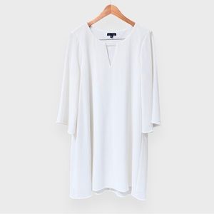 As U Wish Dress | Size Large | Off White | Lined | Bell Sleeves | $30